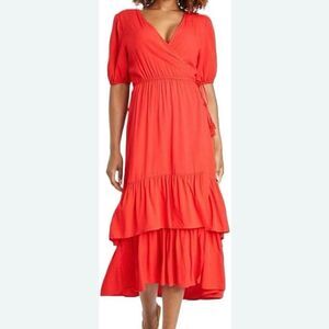Knox Rose Red Midi Dress